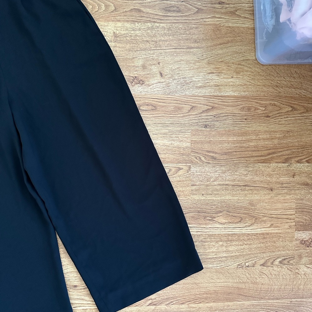 J.Crew Black Cropped Jumpsuit Size 8 - Picture 7 of 10